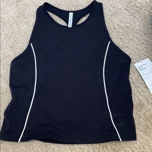 medium black athleta tank top
